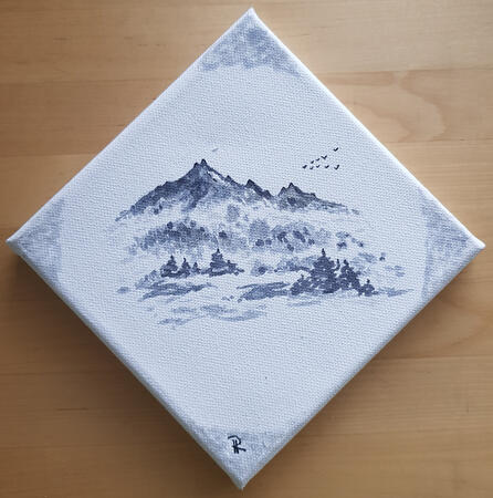 Crossing the mountains in a stagecoach