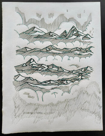 Mountains and Clouds