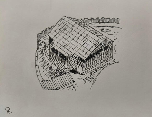 Dacian military barrack, BCE