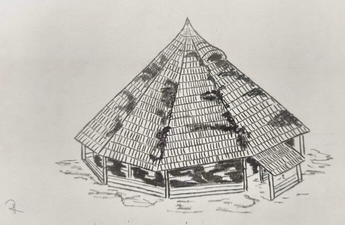 Another Dacian temple, BCE