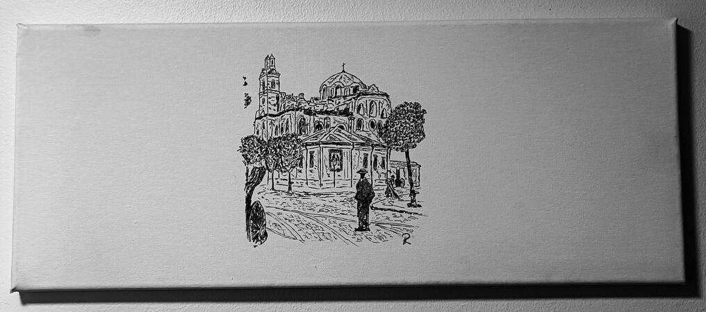 The Greek church, Braila, Romania, 1900