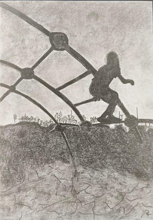 Oksana in the sunset